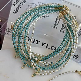 Cam Boncuk Charm Kolye