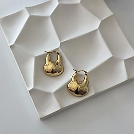 Asimetrik Çelik Küpe