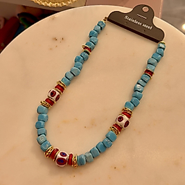 Mavi Boncuk İri Kolye