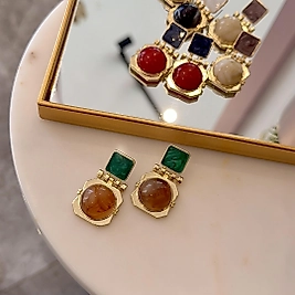 Yeşil Kahve Marka Model Küpe